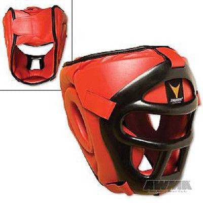ProForce Thunder Vinyl Head Guard with Face Shield Mask Cage - Sedroc Sports