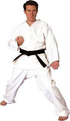 Hayashi Heavy Weight Karate Gi Uniform TKD Jiu Jitsu Judo Adult Child - White - Sedroc Sports