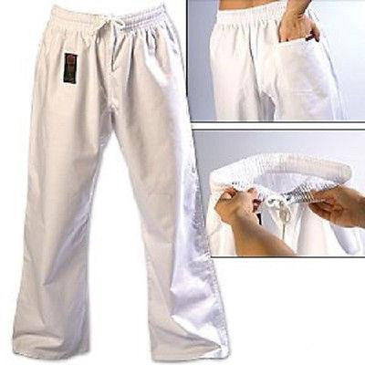 ProForce Gladiator 8 oz. Combat Karate Gi Uniform Pants Child Youth Adult White - Sedroc Sports