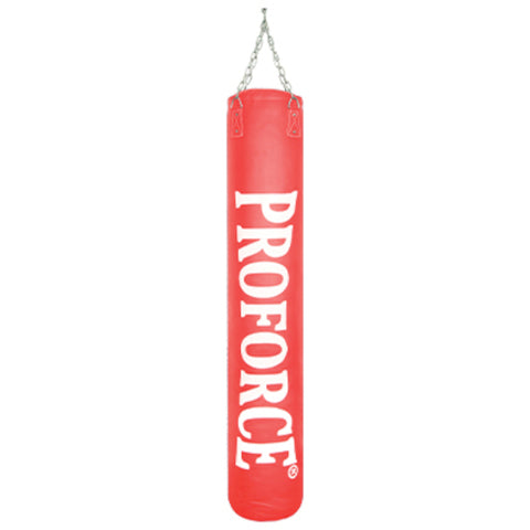 ProForce Ultra Muay Thai Heavy Punching Bag with Chain and Swivel - Filled - Red