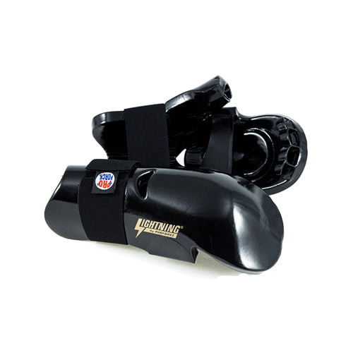 ProForce Lightning Sparring Gloves - Black, Large | 1/2" Padding For Point Fighting & Light Contact
