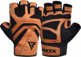 RDX S12 Weightlifting Gym Gloves - Tan - Sedroc Sports