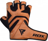 RDX S12 Weightlifting Gym Gloves - Tan - Sedroc Sports