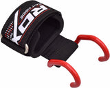 RDX Weightlifting Anchor Gym Hook Straps - Red - Sedroc Sports