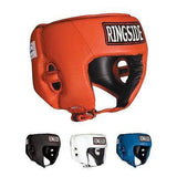 Ringside Competition Boxing Headgear Headguard No Cheeks Black Blue Red S L XL - Sedroc Sports