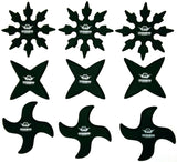 Armory Rubber Ninja Throwing Stars - 9 Pack - Sedroc Sports