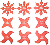 Armory Rubber Ninja Throwing Stars - 9 Pack - Sedroc Sports