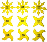 Armory Rubber Ninja Throwing Stars - 9 Pack - Sedroc Sports