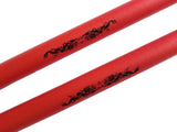 Red Foam Escrima Training Sticks with Free Black Armory Carry Bag Case - Pair - Sedroc Sports