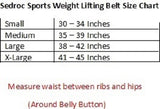 Sedroc Sports Weight Lifting Belt - Black - Sedroc Sports
