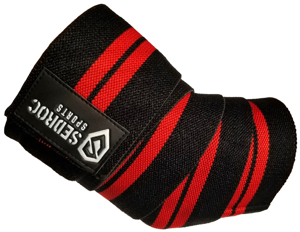 Sedroc Sports Weight Lifting Elbow Wraps Powerlifting Support Sleeves