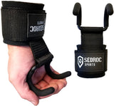 Sedroc Sports Weight Lifting Wrist Straps with Hooks - Black - Sedroc Sports